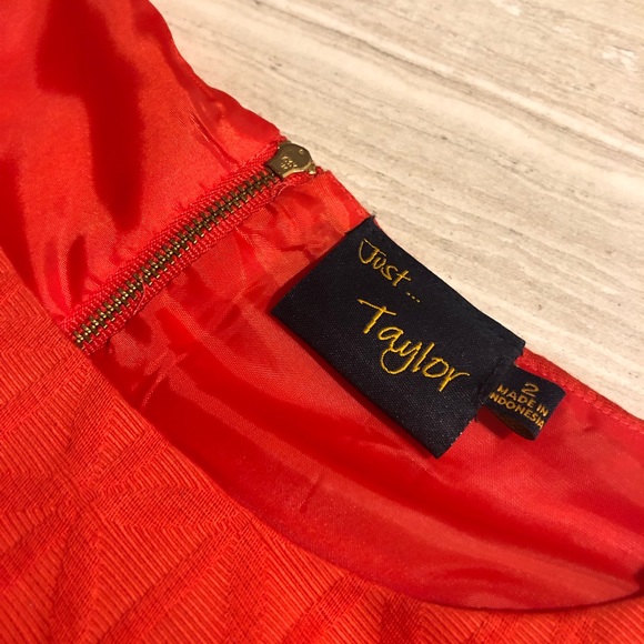 Just Taylor brand cap sleeve sheath dress - red - Picture 5 of 8